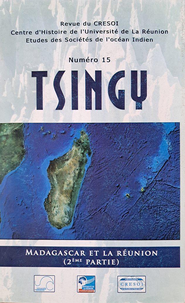 1re de couverture de Tsingy n°15