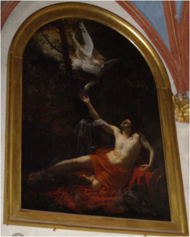 Saint Sébastien soigné par l’ange (Chapelle Jacques Cœur, Bourges)