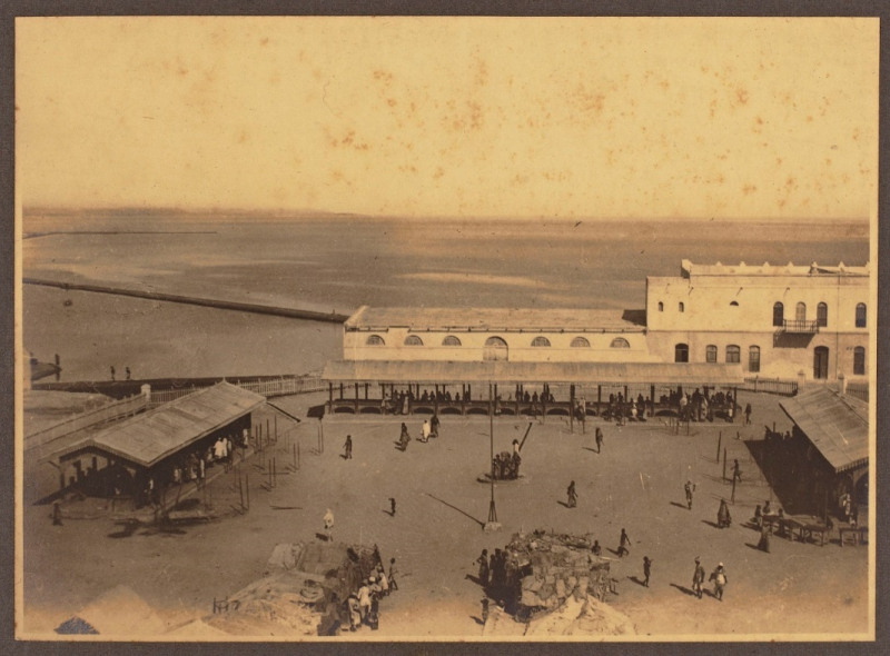 Djibouti. Vue de la rade et des bâtiments autour, 1922