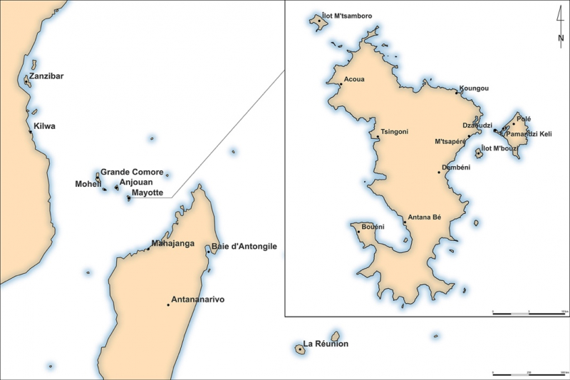 Fig. 1 : Carte géographique des principaux sites mentionnés dans l’article