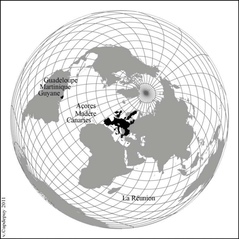 Figure 20 : Les Régions ultrapériphériques de l’Union européenne
