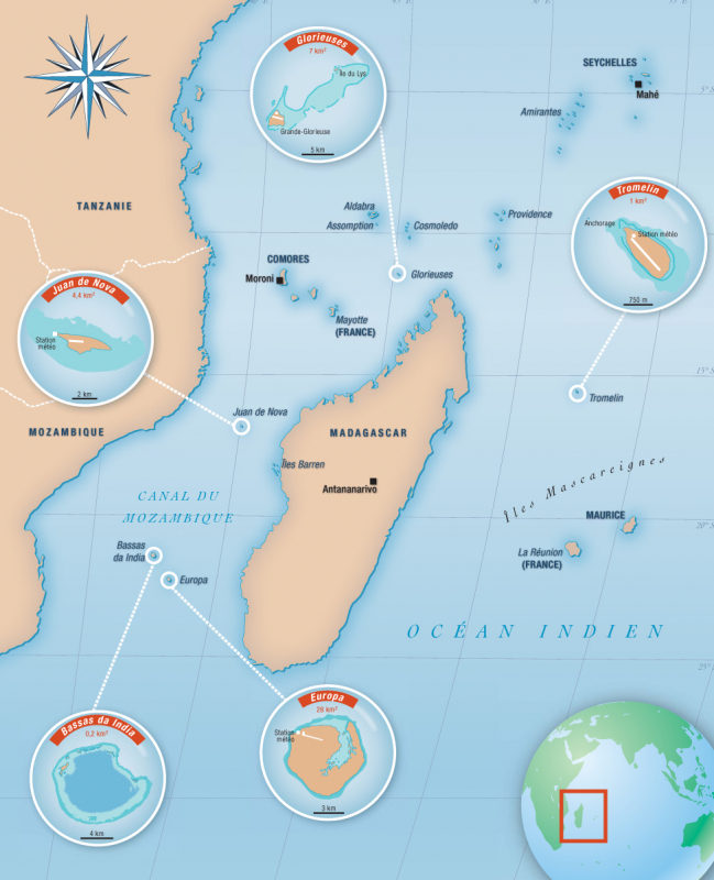 La zone sud-ouest de l’océan Indien : gros plan sur les îles Éparses