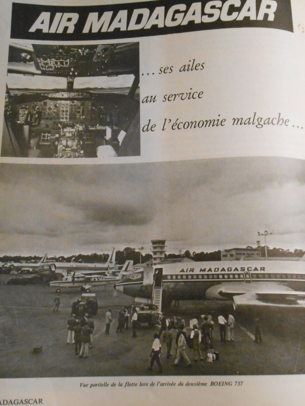 La flotte d’Air Madagascar à la fin de la Première République