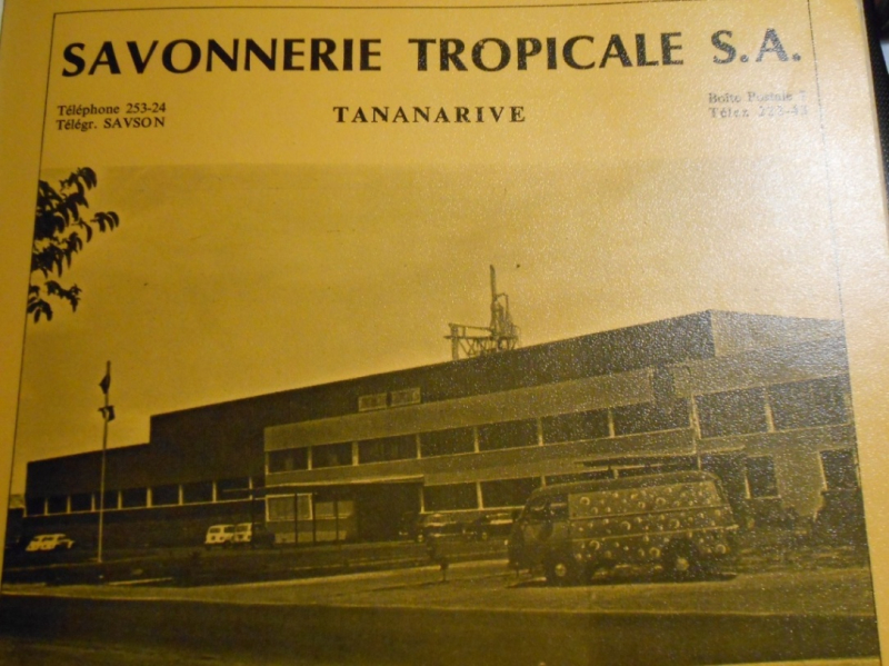 Un exemple d’entreprise créée par la bourgeoisie merina pendant la Première République : la Savonnerie Tropicale