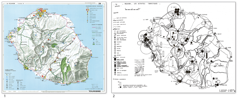 Figure 10 : L’expression universitaire de la carte touristique