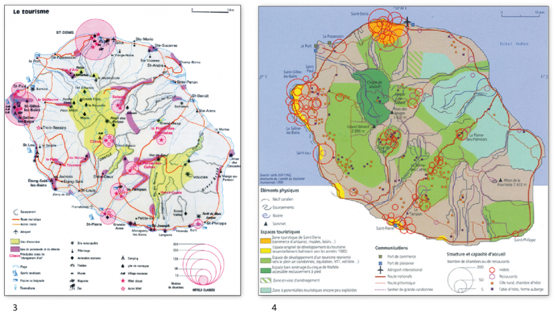 Figure 10 : L’expression universitaire de la carte touristique