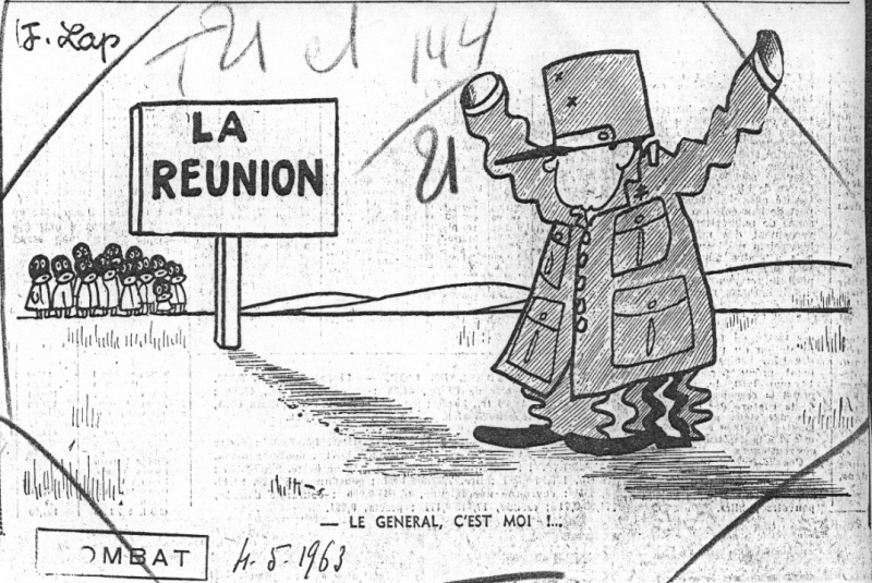 Carricature de Michel Debré, Combat, 4 mai 1963